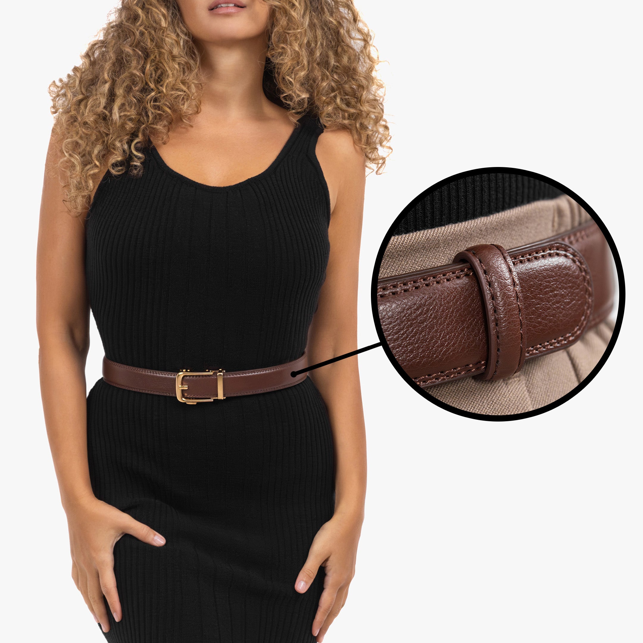 Classic Belt - Brun (vegan)