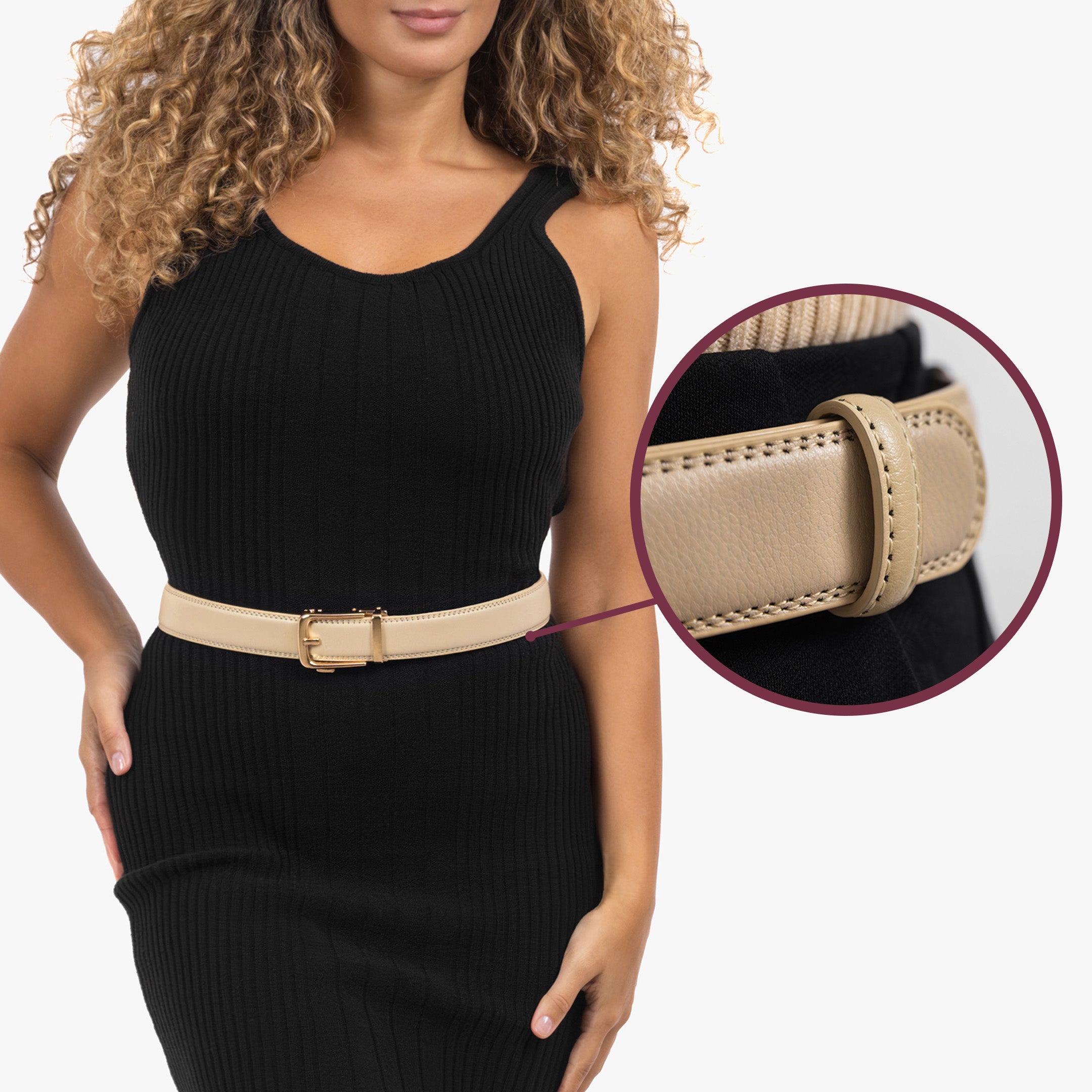 Classic Belt - Beige (vegan)
