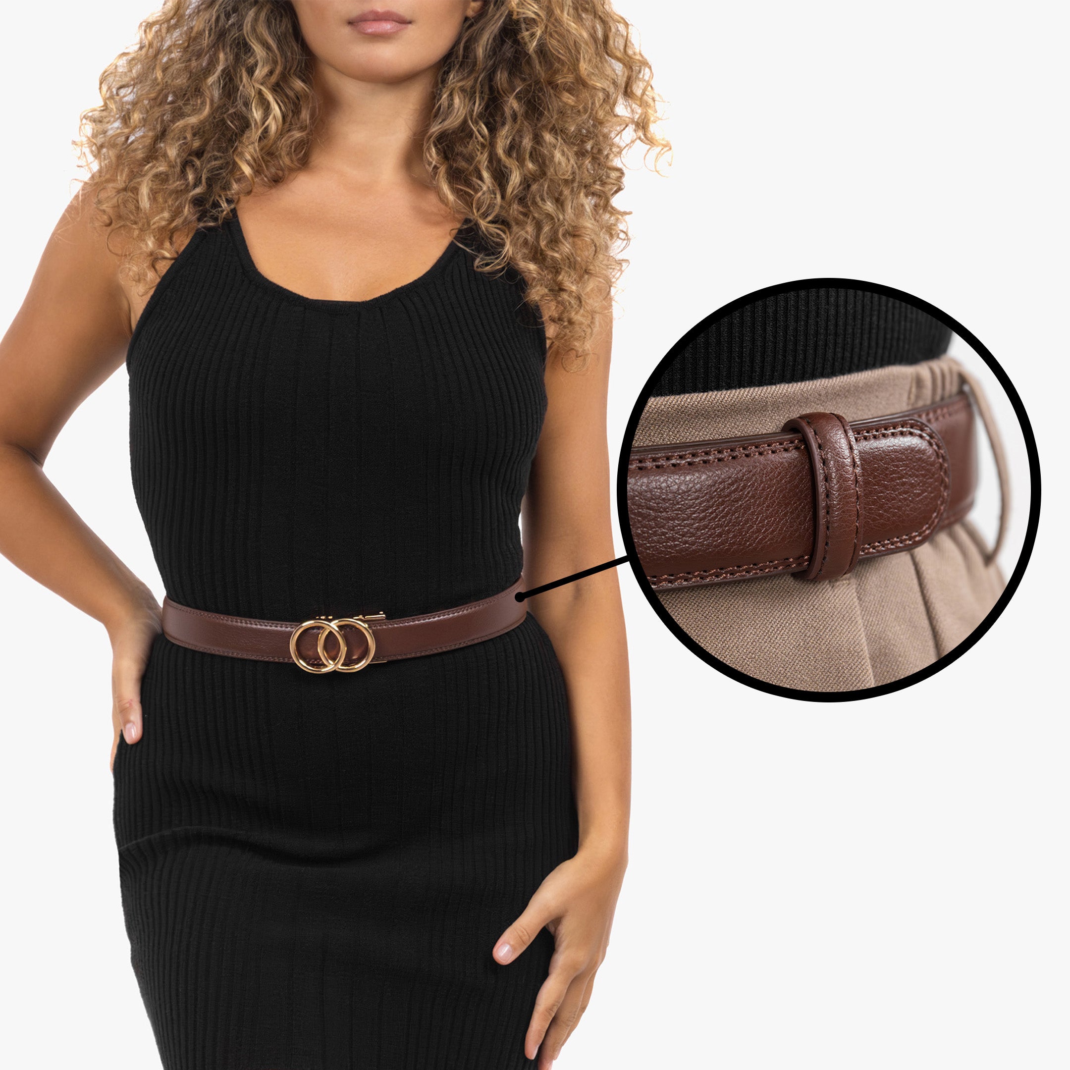 Modern Belt - Brun (vegan)
