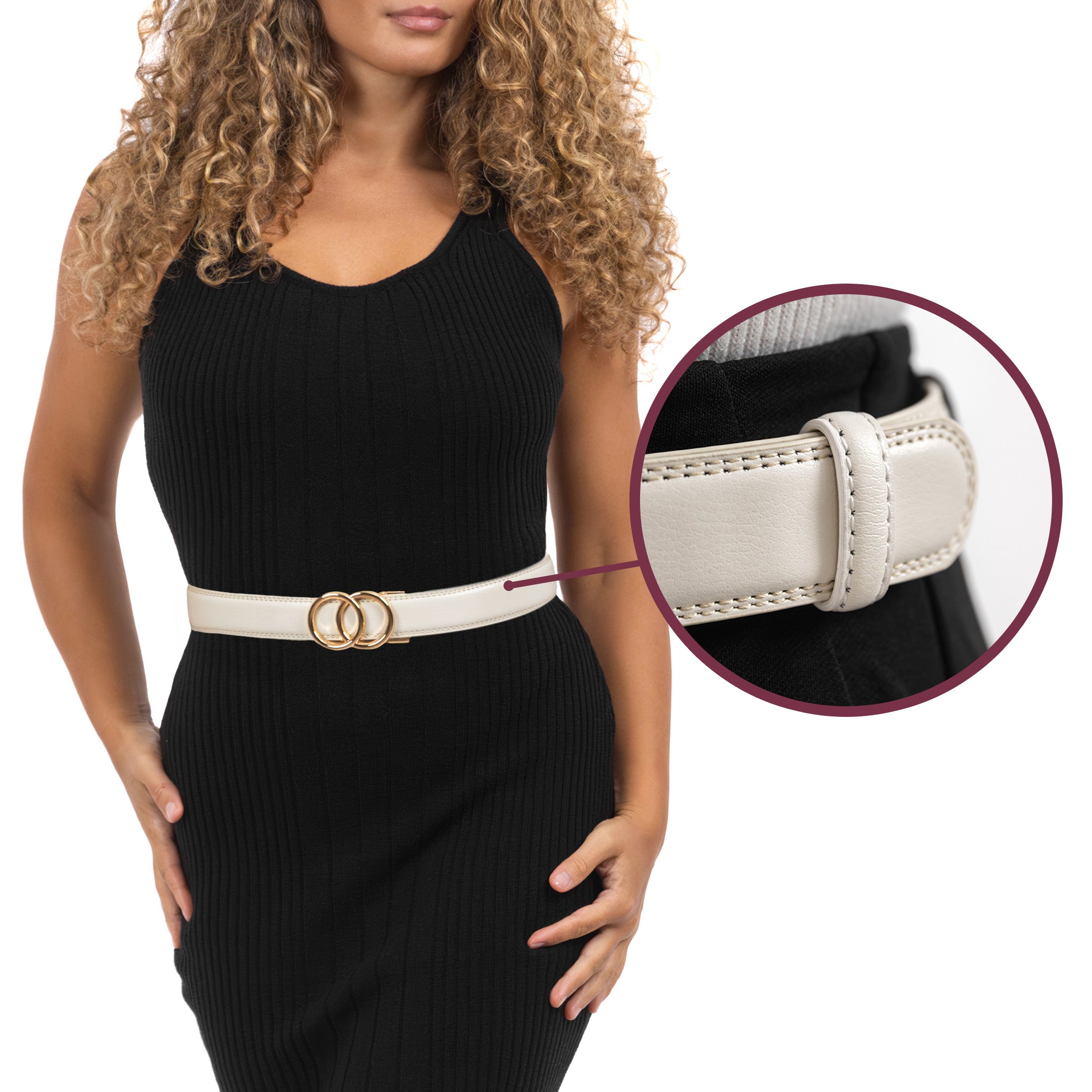 Modern Belt - Vit (vegan)