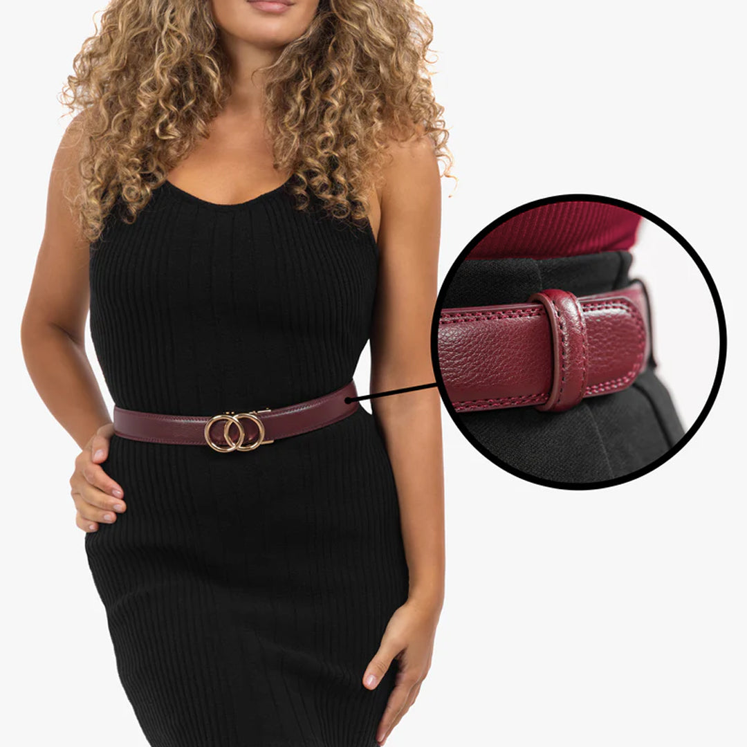 Modern Belt - Bordeaux (vegan)