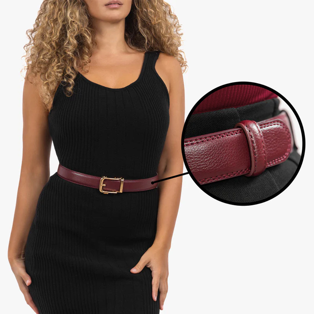 Classic Belt – Bordeaux (vegan)