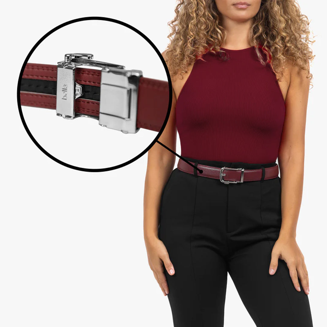 Classic Belt – Bordeaux (vegan)