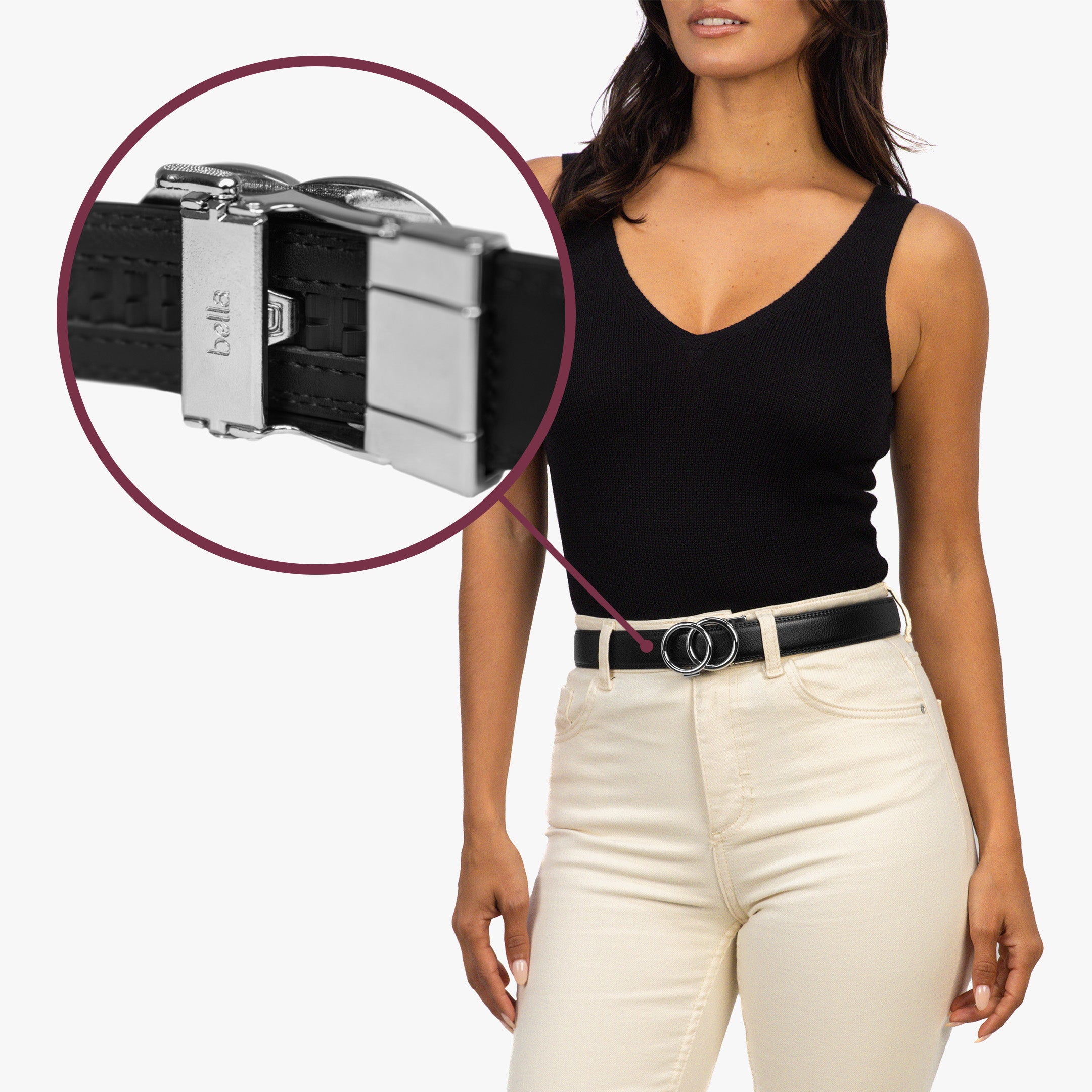 Modern Belt - Svart (vegan)