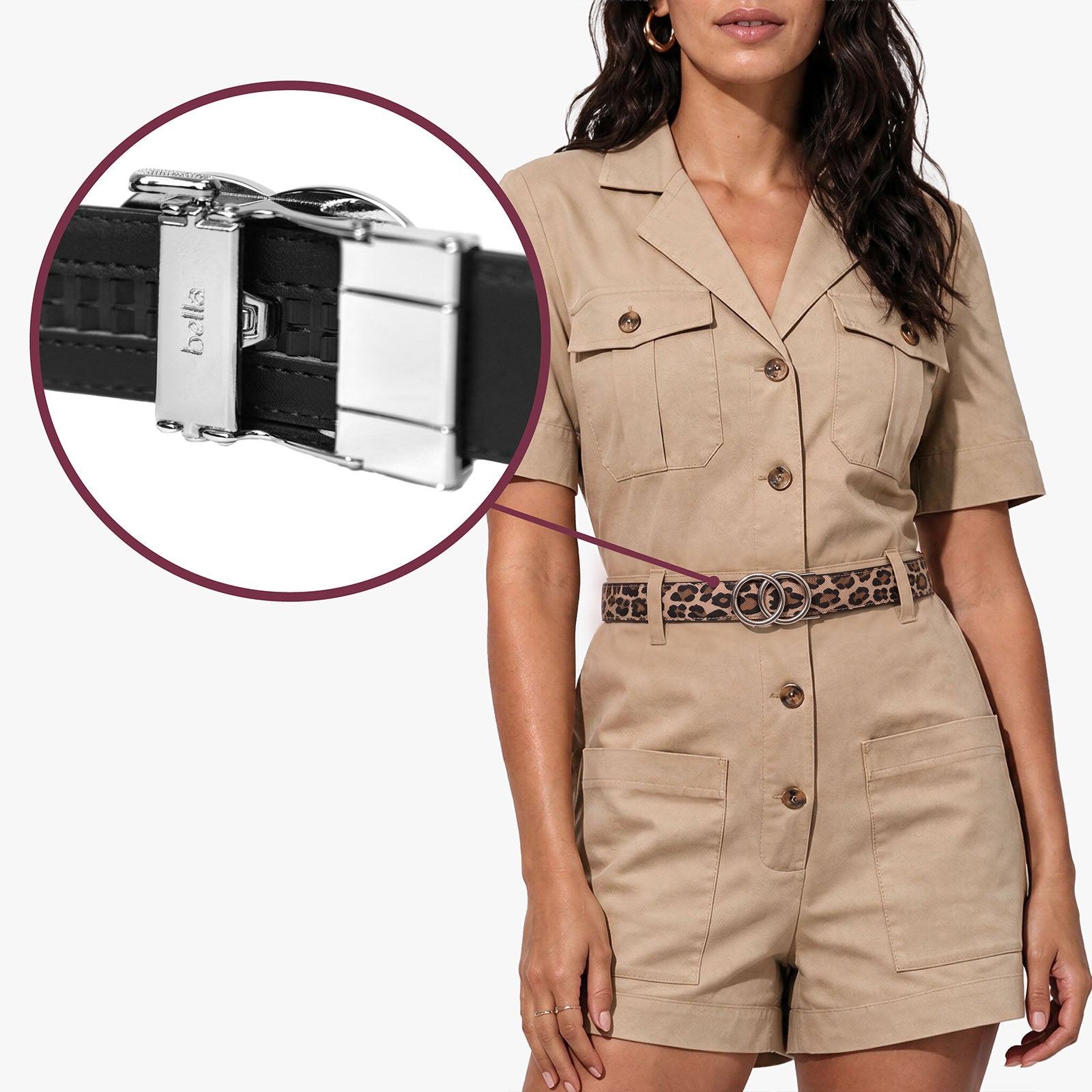 Modern Belt - Leopard Beige