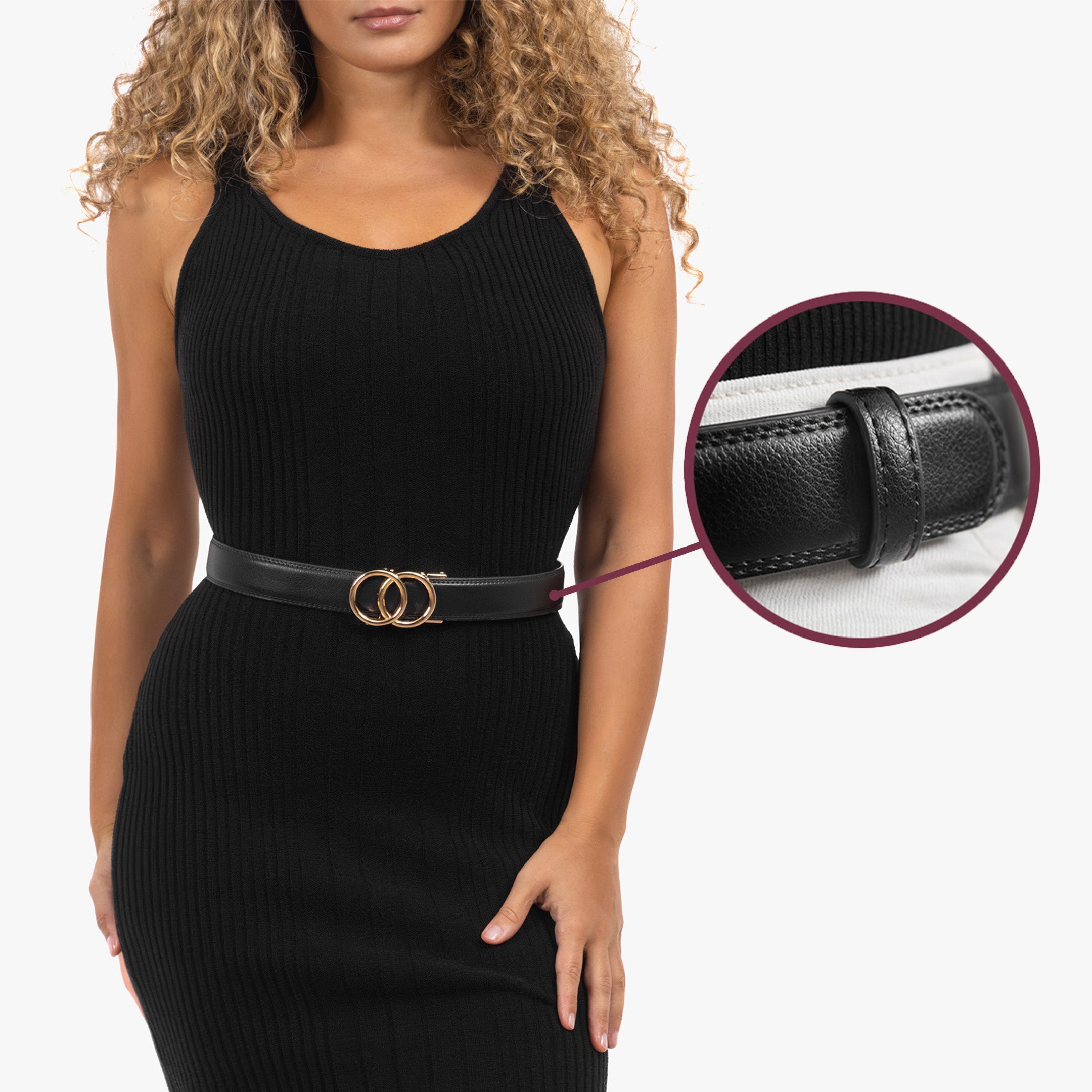 Modern Belt - Svart (vegan)