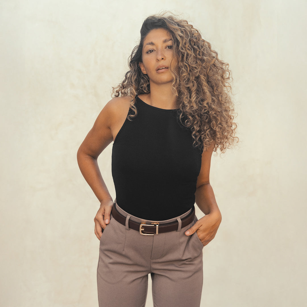 Classic Belt - Brun (vegan)