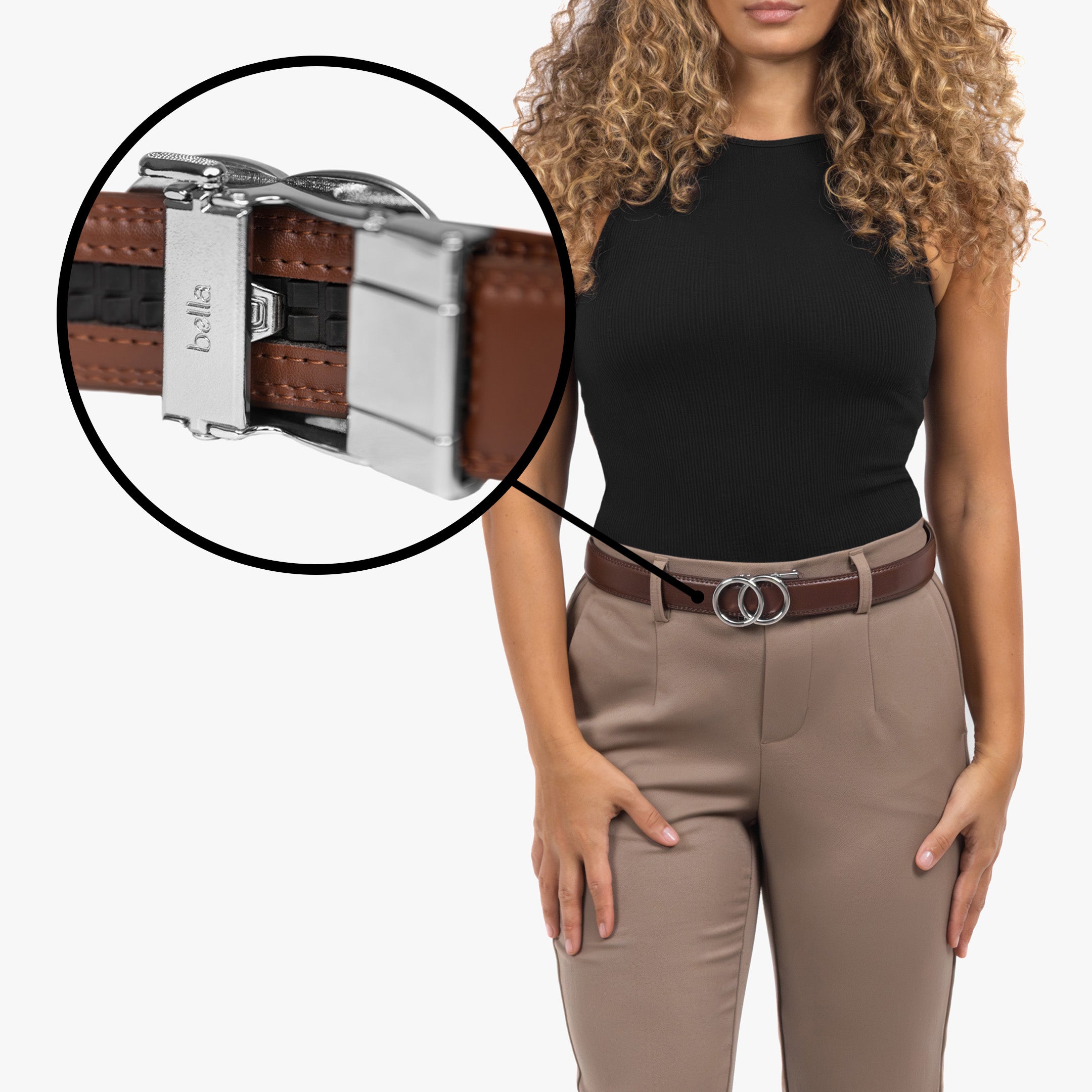 Modern Belt - Brun (vegan)