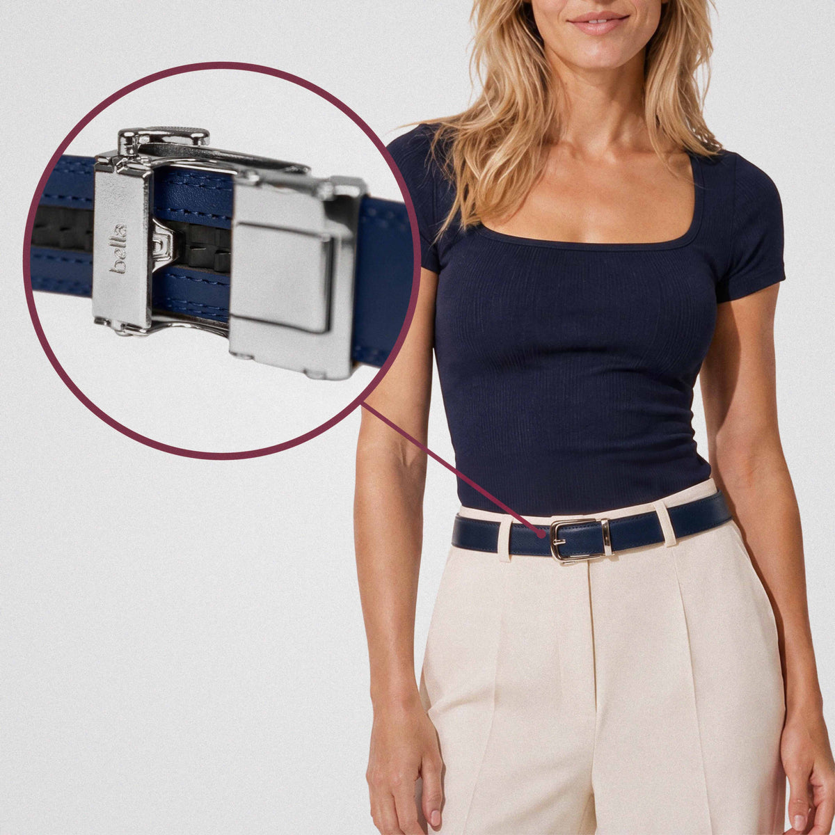 Classic Belt - Navy Blue